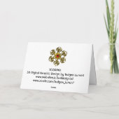 SCORPIO Zodiac Birthday Red Grenade Karte (Rückseite)