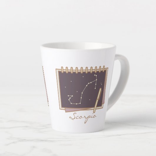 Scorpio Zodiac Boho Tasse (Rechte Ecke)