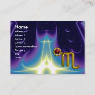 SCORPIO ZODIAC BURTHDAY Red Grenade Visitenkarte