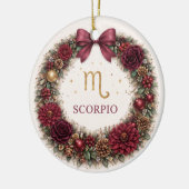 Scorpio Zodiac Christmas Ornament – Deep Winter Fl (Links)