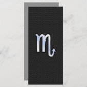 Scorpio Zodiac Chrom wie Schild schwarze Schlangen (Vorne/Hinten)