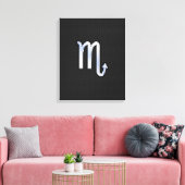 Scorpio Zodiac Chrom wie Schild schwarze Schlangen (Insitu (Wohnzimmer))