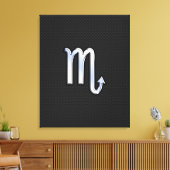 Scorpio Zodiac Chrom wie Schild schwarze Schlangen (Insitu (Wohnzimmer))