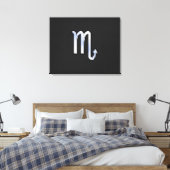 Scorpio Zodiac Chrom wie Schild schwarze Schlangen (Insitu (Schlafzimmer))