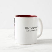 Scorpio Zodiac Coffee Tasse Retro Design (VorderseiteRechts)