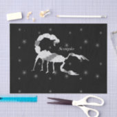 Scorpio Zodiac Design Black Seidenpapier (Handwerk)