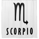 Scorpio zodiac duschvorhang (Vorderseite)