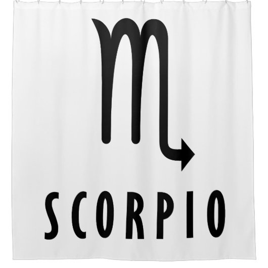 Scorpio zodiac duschvorhang (Vorderseite)