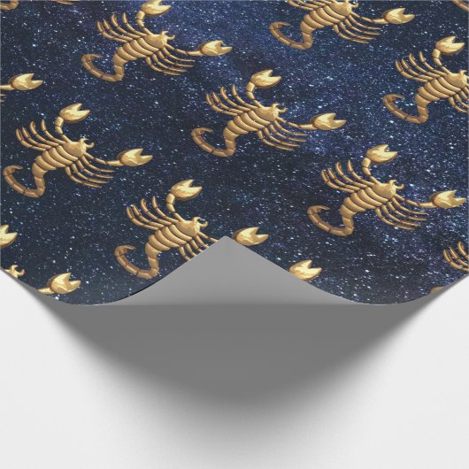 Scorpio Zodiac Geschenkpapier (Ecke)