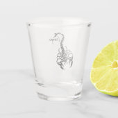 Scorpio Zodiac Glass Schnapsglas (Rückseite)