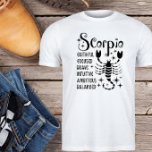 Scorpio Zodiac Horoskop Persönliche Merkmale T-Shirt