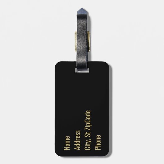 Scorpio - Zodiac Horoskop - Scorpion Gepäckanhänger (Rückseite vertikal)