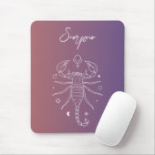 Scorpio zodiac Horoskop Sternzeichen Mousepad (Mit Mouse)