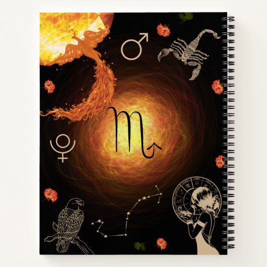 Scorpio Zodiac Journal Notizblock (Rückseite)