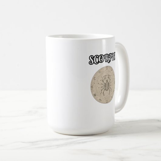 scorpio zodiac kaffeetasse (VorderseiteRechts)