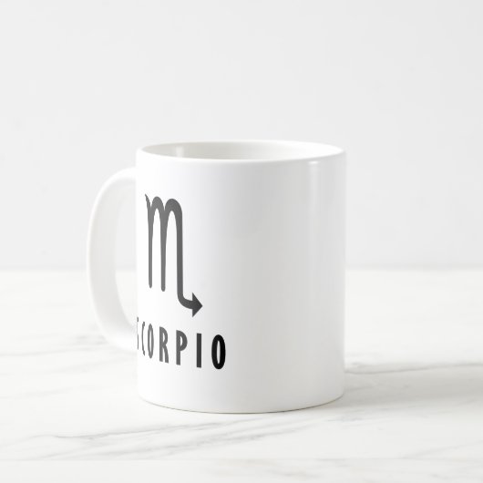 Scorpio zodiac kaffeetasse (Vorderseite Links)