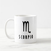 Scorpio zodiac kaffeetasse (Links)
