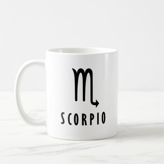 Scorpio zodiac kaffeetasse (Links)