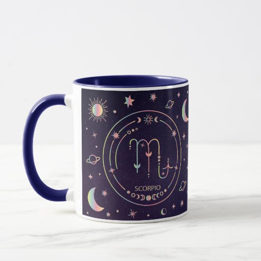 Scorpio zodiac-Konstellation und Merkmale Tasse (Links)