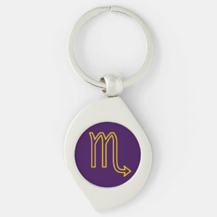 Scorpio Zodiac Metal Schlüsselanhänger