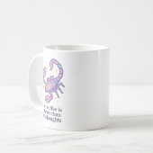 Scorpio Zodiac Mug – My Coffee Is Darker Than My T Kaffeetasse (Vorderseite Links)