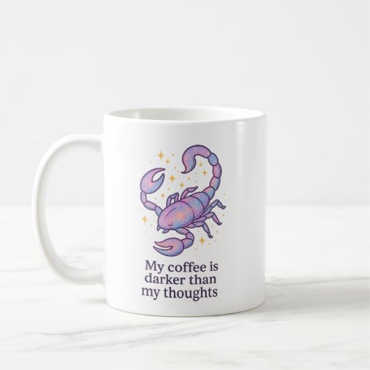 Scorpio Zodiac Mug – My Coffee Is Darker Than My T Kaffeetasse (Links)
