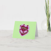 Scorpio Zodiac Pastel Heart Birthday Cake Karte (Vorderseite)
