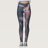 Scorpio Zodiac Pink Clouds Leggings (Vorderseite)