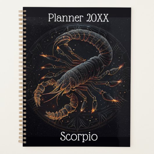Scorpio Zodiac Planner Planer (Vorderseite)
