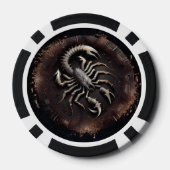 Scorpio Zodiac Poker Chips - Astrologie Poker Chip (Rückseite)