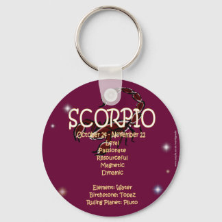 Scorpio zodiac schlüsselanhänger