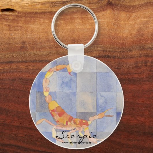Scorpio Zodiac Schlüsselanhänger (Vorderseite)