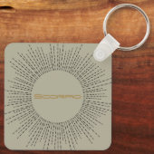 Scorpio Zodiac Schlüsselanhänger Retro Schwarz-Wei (Rückseite)