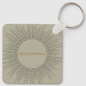 Scorpio Zodiac Schlüsselanhänger Retro Schwarz-Wei (Rückseite)