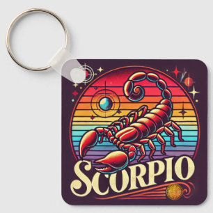 Scorpio Zodiac Schlüsselanhänger Vintages Design