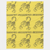 Scorpio Zodiac Sign Blanket (transparent) Fleecedecke (Vorderseite)