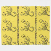 Scorpio Zodiac Sign Blanket (transparent) Fleecedecke (Vorderseite (Horizontal))