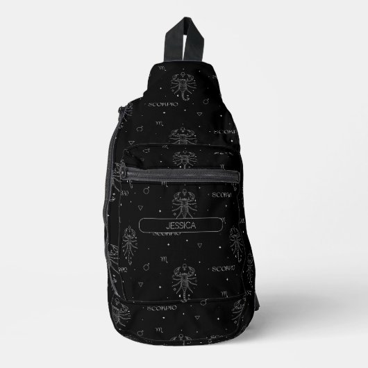 Scorpio Zodiac Sign Crossbody Bag (Vorderseite)