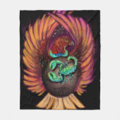 Scorpio Zodiac Sign Fleece Blanket (Vorderseite)