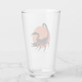 Scorpio Zodiac Sign Glas (Rückseite)