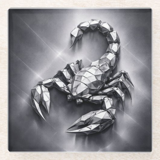 scorpio zodiac sign glasuntersetzer (Vorderseite)