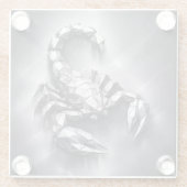 scorpio zodiac sign glasuntersetzer (Rückseite)