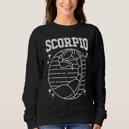 Scorpio Zodiac Sign Graphic 1 Sweatshirt (Vorderseite)