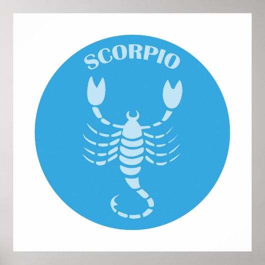 Scorpio, Zodiac Sign, Horoscope, Astrology Poster (Vorne)