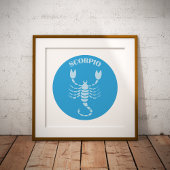 Scorpio, Zodiac Sign, Horoscope, Astrology Poster