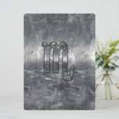 Scorpio Zodiac Sign in Grunge Distressed Style (Stehend Vorderseite)