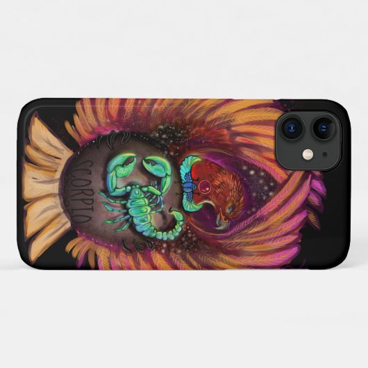 Scorpio Zodiac Sign iPhone Case (Rückseite (Horizontal))