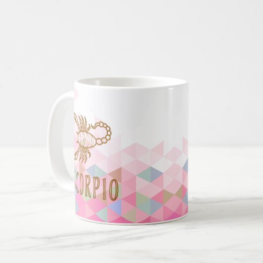 Scorpio Zodiac Sign Kaffeetasse (Vorderseite Links)
