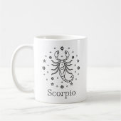 Scorpio Zodiac Sign Kaffeetasse (Links)