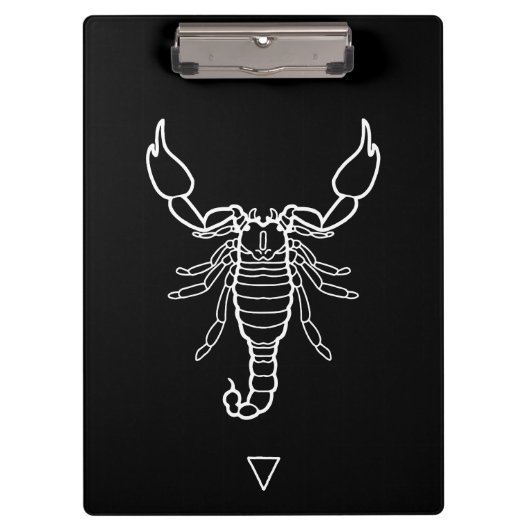 Scorpio Zodiac Sign Klemmbrett (Vorderseite)